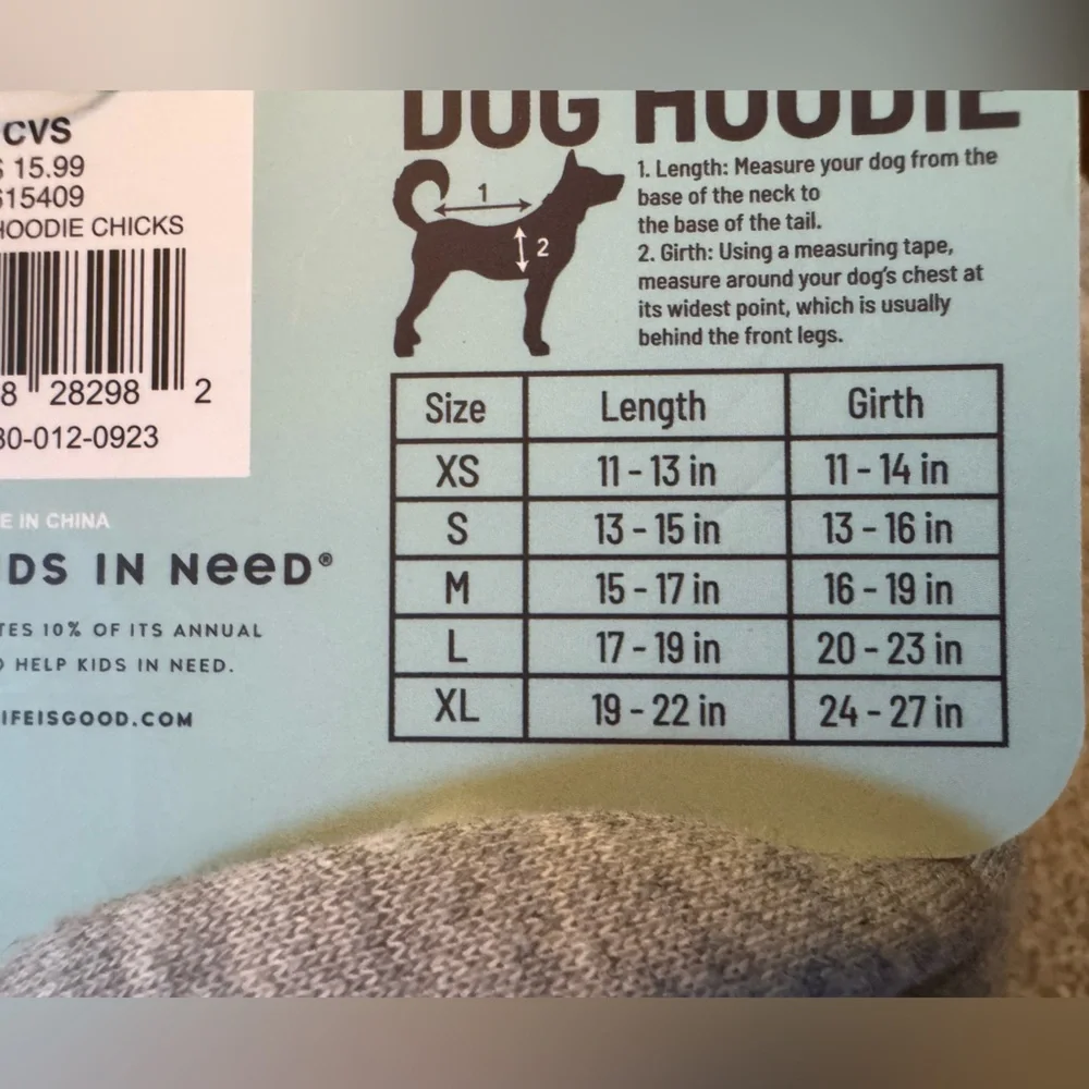 New Life is Good Chicks Easter Spring Gray Dog Hoodie Extra Small XS